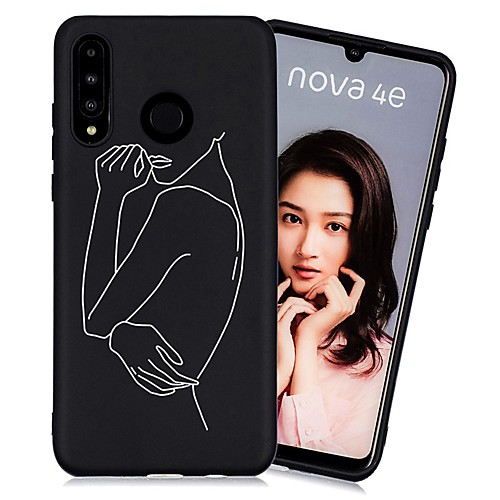 

Case For Huawei Huawei P20 / Huawei P20 Pro / Huawei P20 lite Shockproof / Frosted / Pattern Back Cover Tile TPU