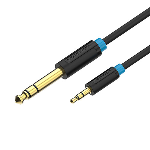 

Vention 3.5mm to 6.35mm Adapter Aux Cable for Mixer Amplifier Guitar Bi-direction 6.5 Jack to 3.5 Jack Male to Male Audio Cable 5m