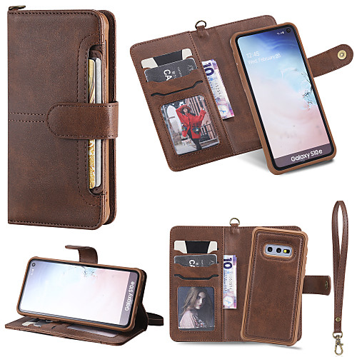 

Case For Samsung Galaxy S9 / S9 Plus / S8 Plus Wallet / Card Holder / Shockproof Full Body Cases Solid Colored Hard PU Leather