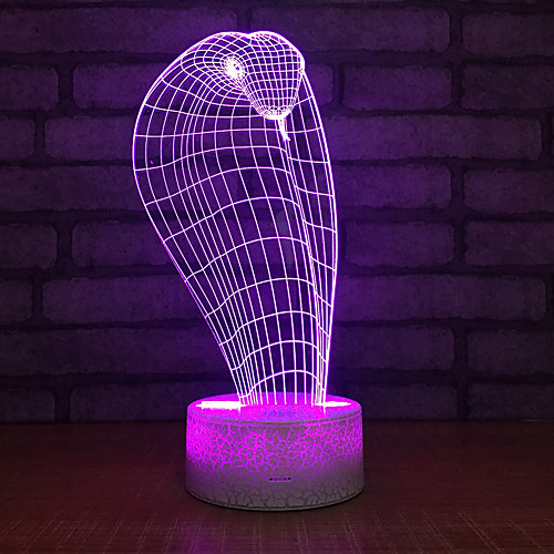 

3D Nightlight Creative Birthday with USB Port USB 1pc
