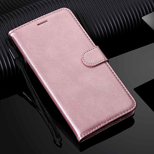 

Case For Samsung Galaxy Galaxy A7(2018) / Galaxy A10(2019) / Galaxy A30(2019) Wallet / Card Holder / with Stand Full Body Cases Solid Colored Hard PU Leather