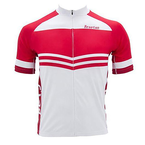 

21Grams Poland National Flag Men's Short Sleeve Cycling Jersey - Red and White Bike Jersey Top Quick Dry Moisture Wicking Breathable Sports Summer Terylene Mountain Bike MTB Road Bike Cycling