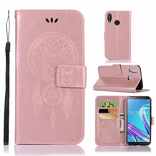 

Case For Asus ASUS ZenFone Max Pro M1 ZB601KL / ASUS ZenFone Max Pro ZB602KL Shockproof / with Stand Full Body Cases Flower Hard PU Leather