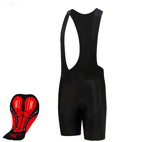

MAKOSHARK Men's Cycling Bib Shorts Bike Shorts Bottoms Breathable Quick Dry Moisture Wicking Sports Solid Color Black Mountain Bike MTB Road Bike Cycling Clothing Apparel Advanced Form Fit Bike Wear