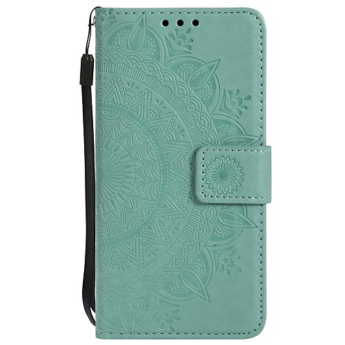 

Phone Case For Samsung Galaxy Full Body Case Leather Wallet Card S6 edge S6 S5 Wallet Card Holder Shockproof Flower / Floral Hard PU Leather
