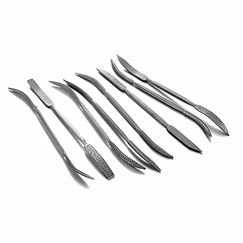 

200 Mm Double Ended Riffler Wood Rasp File Set Woodworking Carving 8pcs
