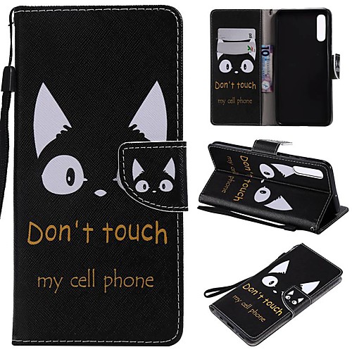 

Case For Samsung Galaxy A6 (2018) / A6 (2018) / Galaxy A7(2018) Wallet / Card Holder / Shockproof Full Body Cases Cat Hard PU Leather