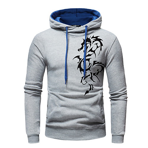 

Men's Plus Size Hoodie Solid Colored Hooded Active Casual Hoodies Sweatshirts Slim Camel Light gray Black