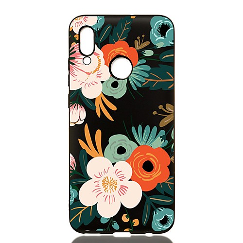 

Case For Huawei Huawei P20 / Huawei P20 Pro / Huawei P20 lite Shockproof / Frosted / Pattern Back Cover Flower TPU / P10 Lite / P10