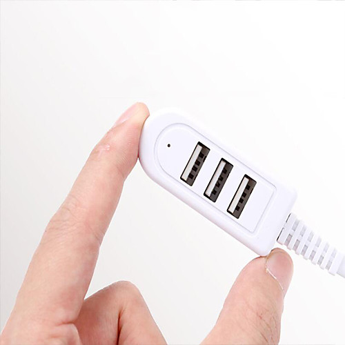 

Portable 3 Ports USB Splitter Hub Multifunction Charger Converter Extension Line