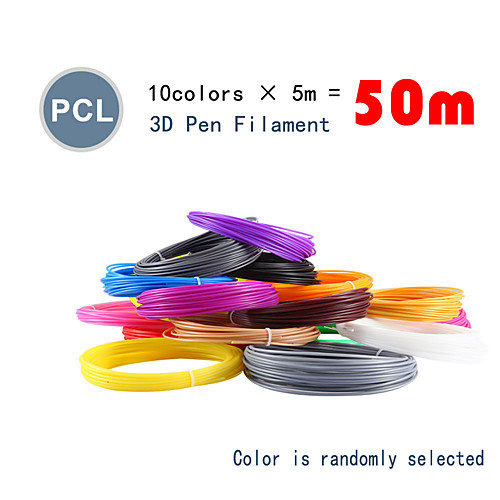 

Myriwell PCL 1.75mm filament 10 colors 5m Random color selected 3d printed pcl 1.75mm 3d pen plastic 3d printer Pcl filament 3d pens abs Environmental Safety