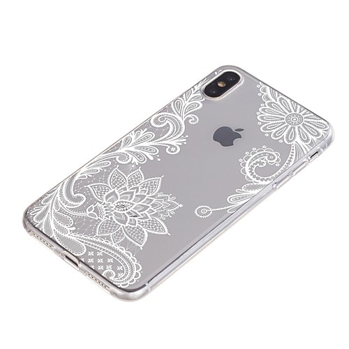 

Case For Apple iPhone 11 / iPhone 11 Pro / iPhone 11 Pro Max Shockproof / Transparent / Pattern Back Cover Flower Soft TPU