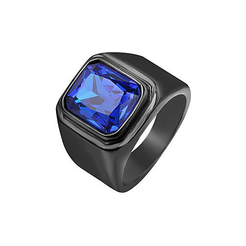 

Band Ring Vintage Style Red Blue Champagne Titanium Steel Basic Casual / Sporty Rock 1pc 7 8 9 10 11 / Men's