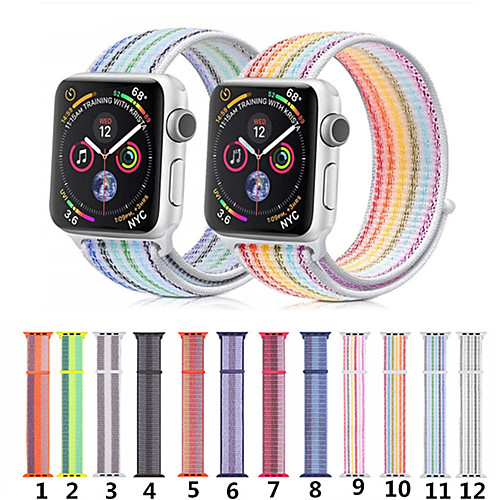 

For Apple Watch Series 5/4/3/2/1 Nylon Sports Loop iWatch Band Strap 38/40/42/44mm