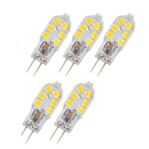 

5pcs 1 W LED Bi-pin Lights 85 lm G4 T 5 LED Beads SMD 2835 Warm White White 220-240 V 12 V