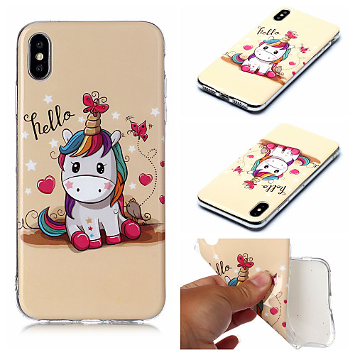 

Case For Apple iPhone XS iPhone XS Max Phone Case TPU Material IMD Painted Phone Case for iPhone XR X 7 Plus 8 Plus 7 8 6 Plus 6s Plus 6 6s 5 5s SE