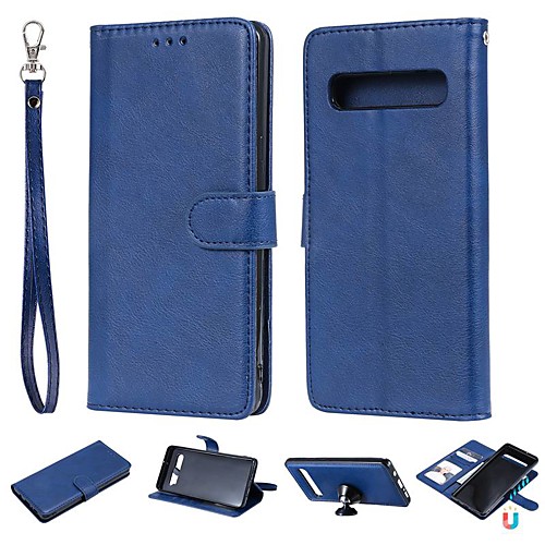 

Case For Samsung Galaxy S9 / S9 Plus / S8 Plus Wallet / Card Holder / with Stand Full Body Cases Solid Colored Hard PU Leather