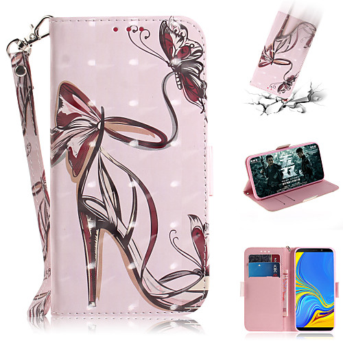 

Phone Case For Samsung Galaxy Full Body Case Leather A3 A5 A7 Galaxy A9(2018) A30 A50 A40 A90 A70 Galaxy A2 Core Wallet Card Holder with Stand Sexy Lady PU Leather