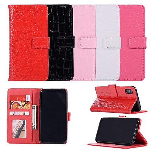 

Case For Apple iPhone XR / iPhone XS Max Magnetic / Flip / with Stand Full Body Cases Solid Colored Hard PU Leather for iPhone 5 /SE / 5s/6/6s Plus/7/8 Plus/XS/X