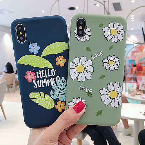

Case For Apple iPhone XS / iPhone XR / iPhone XS Max Dustproof / Pattern Back Cover Flower TPU
