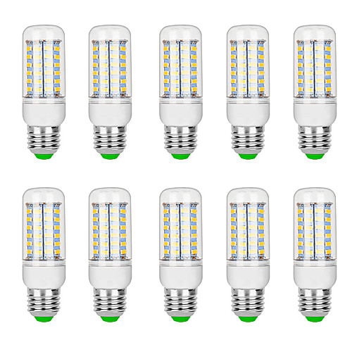 

10pcs 10 W LED Corn Lights 3000 lm G9 B22 E12 / E14 T 69 LED Beads SMD 5730 Warm White White 220 V 110 V