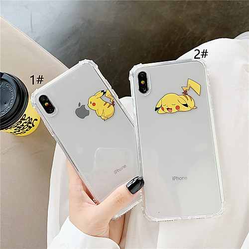 

Case For Apple iPhone XS / iPhone XR / iPhone XS Max Shockproof / Transparent / Pattern Back Cover Cartoon Soft TPU