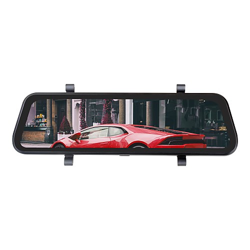 

ZIQIAO H19 1296P Streaming Media Rear view Mirror Dash Cam Registrar Video Recorder 9.66 Inch IPS Night Vision Reversing Image car DVR Camera