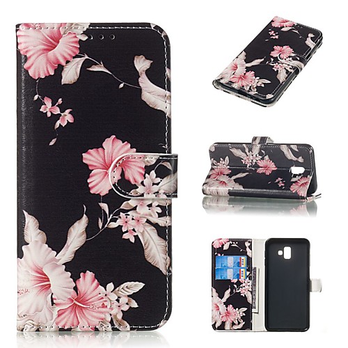 

Case For Samsung Galaxy J7 (2016) / J7 / J5 (2017) Wallet / Card Holder / with Stand Full Body Cases Flower Hard PU Leather