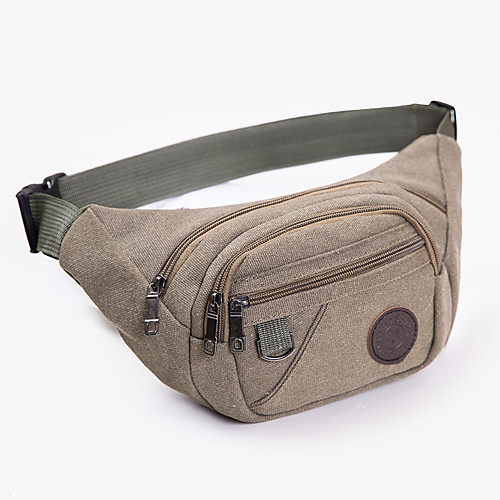 

Running Belt Fanny Pack Waist Bag / Waist pack 1 L for Fishing Hiking Climbing Cycling / Bike Sports Bag Wearable Cotton Running Bag
