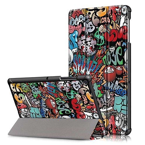 

Case For Samsung Galaxy Tab S4 10.5 (2018) / Tab A2 10.5(2018) T595 T590 / Samsung Tab S5e T720 10.5 Shockproof / Flip / Origami Full Body Cases Word / Phrase Hard PU Leather