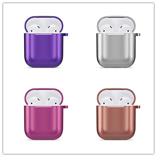 

Case For AirPods Shockproof / Plating / Cool Headphone Case Soft