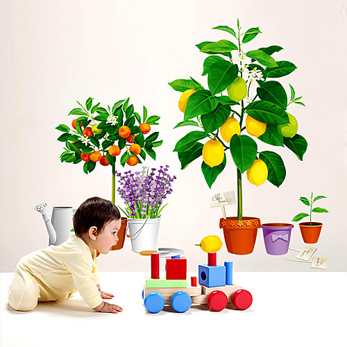 

Still Life / Floral / Botanical Wall Stickers Plane Wall Stickers Decorative Wall Stickers, PVC Home Decoration Wall Decal Wall Decoration 1pc / Removable 6090CM