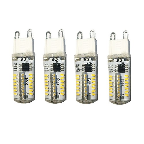 

4pcs 3 W LED Bi-pin Lights 400 lm G9 T 66 LED Beads SMD 3014 Decorative Lovely Warm White Cold White Natural White 220-240 V