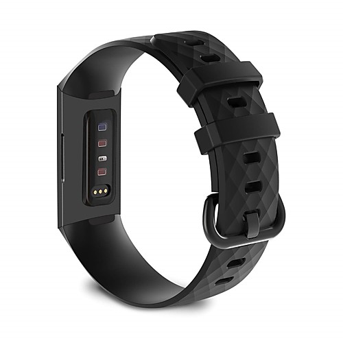 

Smart Watch Band for Garmin Fitbit 1 pcs Classic Buckle Silicone Replacement Wrist Strap for Fitbit Charge 3