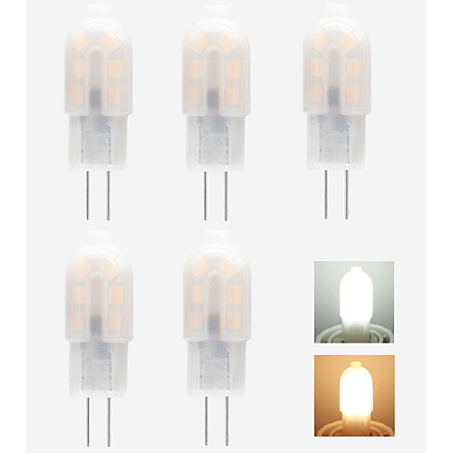

5pcs 1 W LED Bi-pin Lights 90 lm G4 T 5 LED Beads SMD 2835 Warm White White 220-240 V 12 V