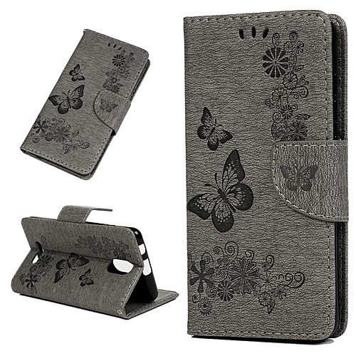 

Case For Wiko Wiko Jerry 3 Wallet / Shockproof / Flip Full Body Cases Animal / Flower Hard PU Leather