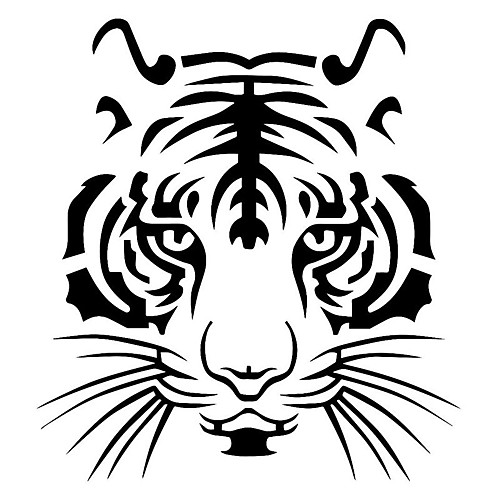 

Black / White Car Stickers Individuality Door Stickers Animal Stickers