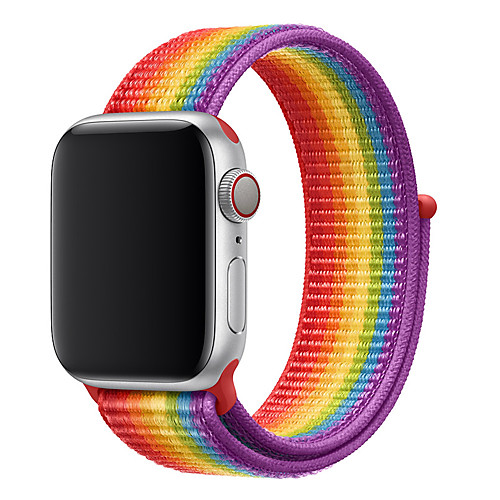 

Sport Loop For Apple Watch Band Series 4 3 2 1 Reflective Strap For Iwatch Double-layer Breathable Woven Nylon
