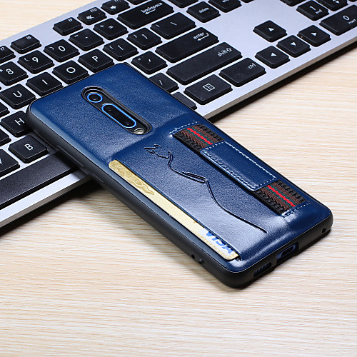 

Case For Xiaomi Xiaomi Redmi 7 / Redmi Note 7 / Redmi K20 Card Holder Back Cover Solid Colored PU Leather