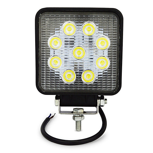 

27W 4 Inch Square LED Work Light for Indicators Motorcycle Offroad Boat Car Tractor Truck