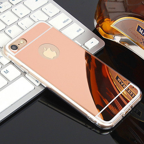 

Case For Apple iPhone XR / iPhone XS Max / iPhone X Plating / Mirror Back Cover Solid Colored Soft TPU