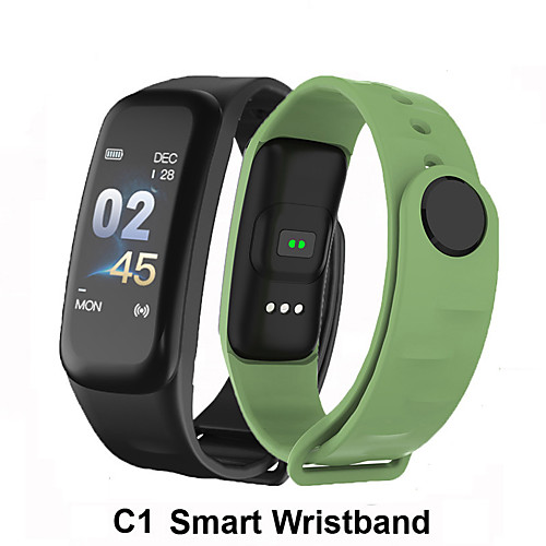 

C1 Smart Bracelet fitness bracelet Dynamics Color Screen Waterproof Activity Heart Rate Monitor Blood Pressure Measurement