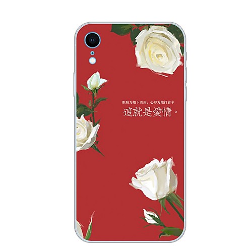 

Case For Apple iPhone XR Pattern Back Cover Flower Soft TPU for iPhone XR