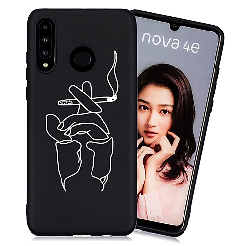 

Case For Huawei Huawei P20 / Huawei P20 Pro / Huawei P20 lite Shockproof / Frosted / Pattern Back Cover Tile TPU