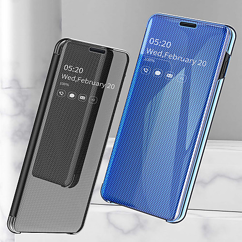 

Case For Huawei Huawei P30 / Huawei P30 Pro / Huawei P30 Lite Shockproof / Plating / Mirror Full Body Cases Solid Colored Hard PU Leather