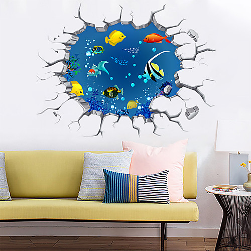 

Decorative Wall Stickers - 3D Wall Stickers / Animal Wall Stickers Landscape / Animals Living Room / Bedroom / Kitchen / Removable / Re-Positionable