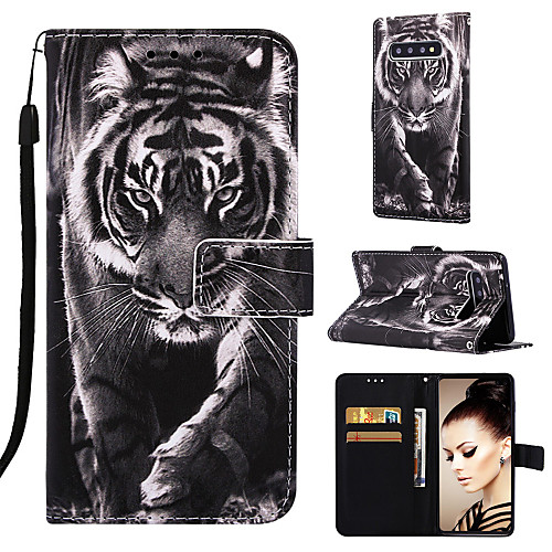 

Case For Samsung Galaxy S9 / S9 Plus / S8 Plus Wallet / Card Holder / with Stand Full Body Cases Animal Hard PU Leather