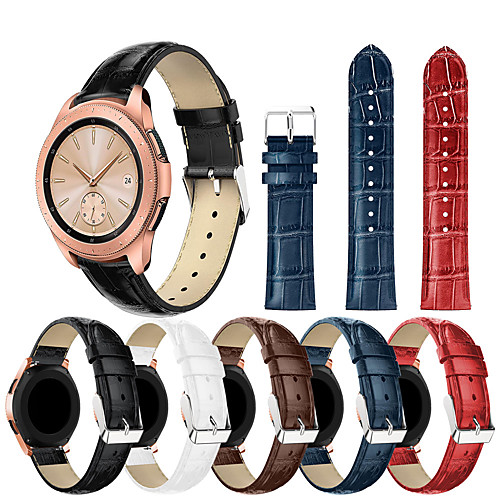 

Genuine Leather Wristband Wrist Strap Watch Band for Samsung Galaxy Watch 42mm / Galaxy Watch Active / Gear Sport / Gear S2 Classic Smart Watch Bracelet Accessories