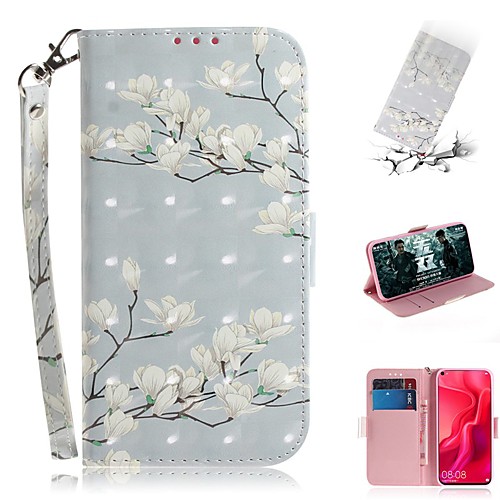 

Case For Huawei Huawei Y9 (2018)(Enjoy 8 Plus) / Huawei Y7 Pro(2019) / Huawei Y6 (2018) Wallet / Card Holder / Shockproof Full Body Cases Flower PU Leather