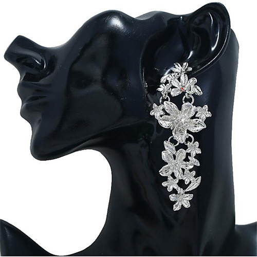 

Women's Drop Earrings Dangle Earrings Hollow Out Flower Shape Fashion Gold Plated Earrings Jewelry Silver / Gold For Party Daily 1 Pair